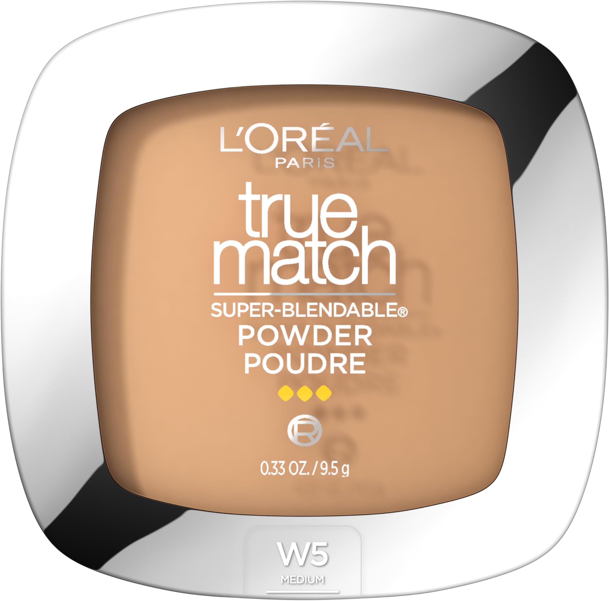 True Match Super Blendable Oil Free Foundation Powder, W5 Medium, 0.33 oz Packaging May Vary