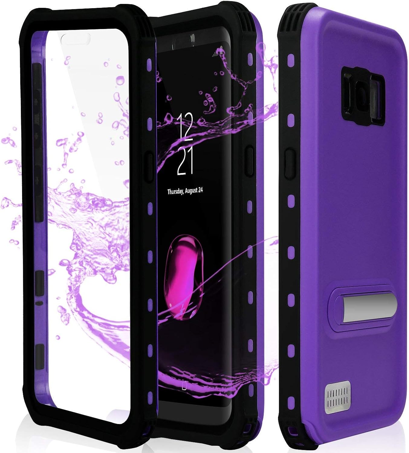 Feagar Samsung S8+ Plus Waterproof Case | Underwater Full Body Snow-Proof Shock-Proof Dirt-Proof Hard Cover for Samsung Galaxy S8+ (6.2'') |Touch ID Available | Access to All Functions