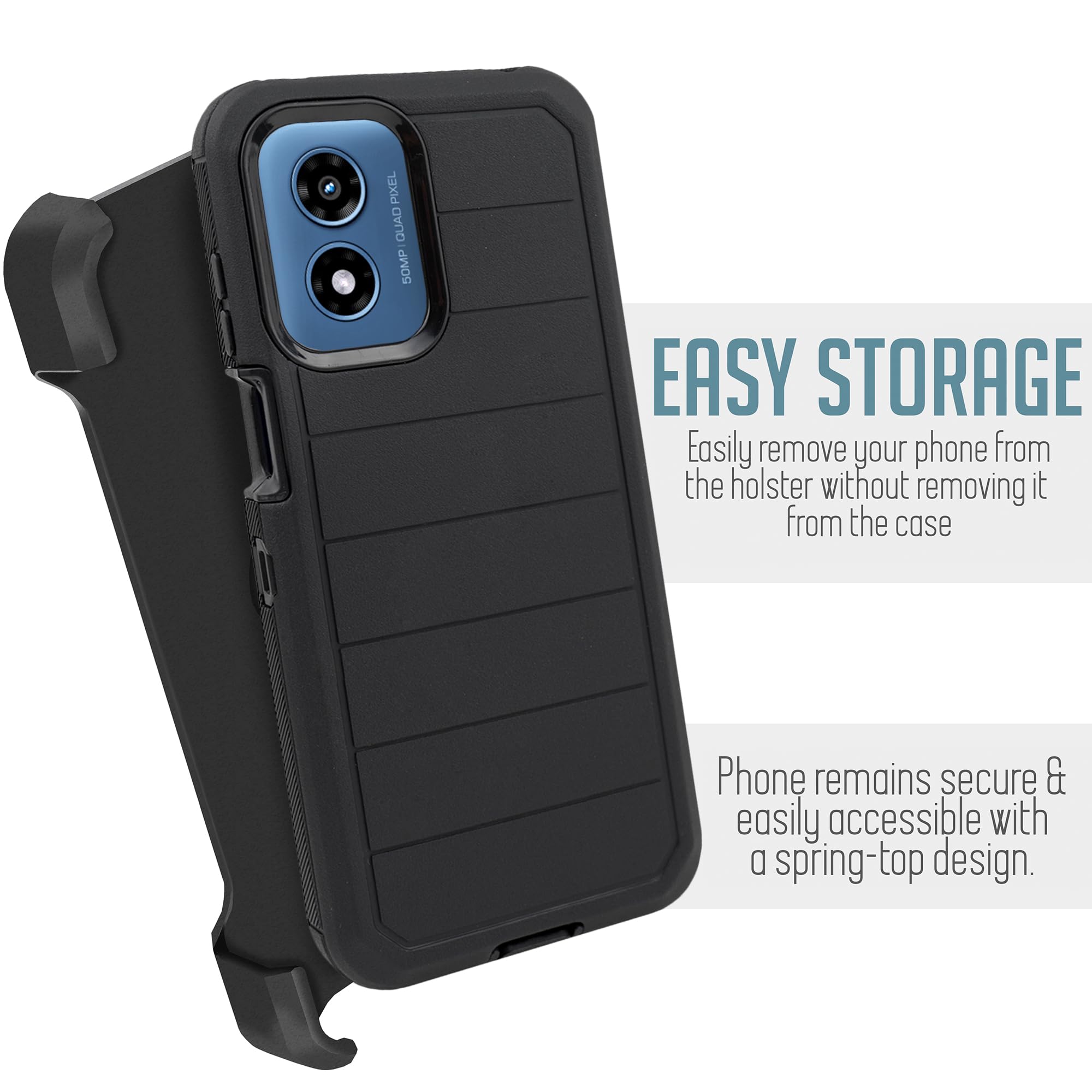 per Motorola Moto G Power (2024) Custodia Borsa Cintura