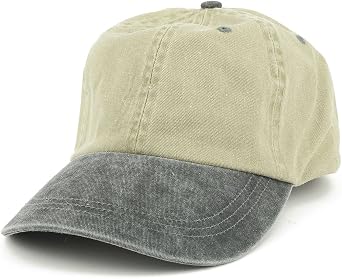 Armycrew Low Profile Blank Two-Tone Washed Pigment Dyed Cotton Dad Cap
