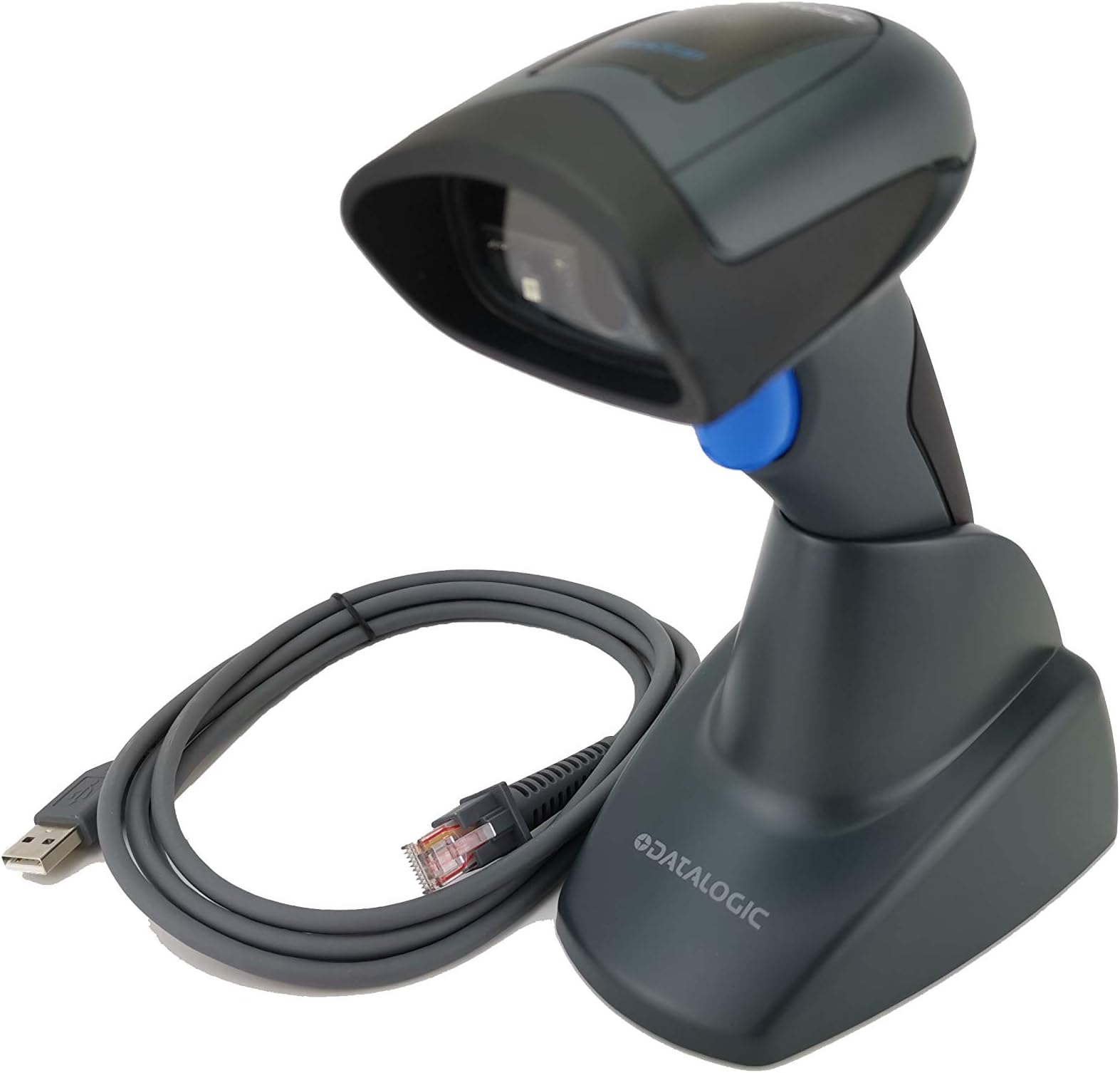 DatalogicQuickScan QD2430 Handheld 2D Barcode Scanner, Includes Base Stand (Autosense) and USB Cable