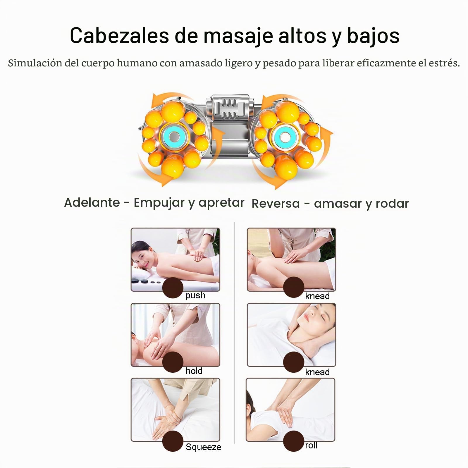 Colchón de Masaje Térmico con Vibración y Calor para Relajar Dolores Musculares y Dormirse,Leather