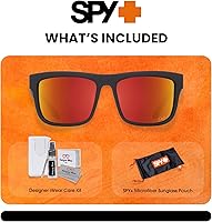Vista 2 de SPY Discord - Gafas de sol rectangulares para hombre + paquete con kit de gafas de diseñador iWear