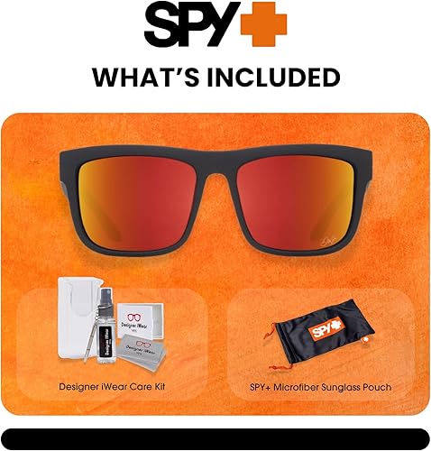 Miniatura 2 de SPY Discord - Gafas de sol rectangulares para hombre + paquete con kit de gafas de diseñador iWear