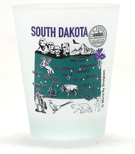 South Dakota US States Series Collection - Vaso de chupito