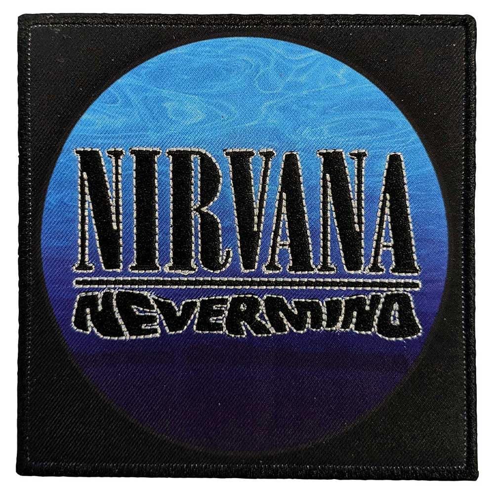 Rock Off officially licensed products Nirvana Nevermind Wavy Logo Woven Patch Accessory Size