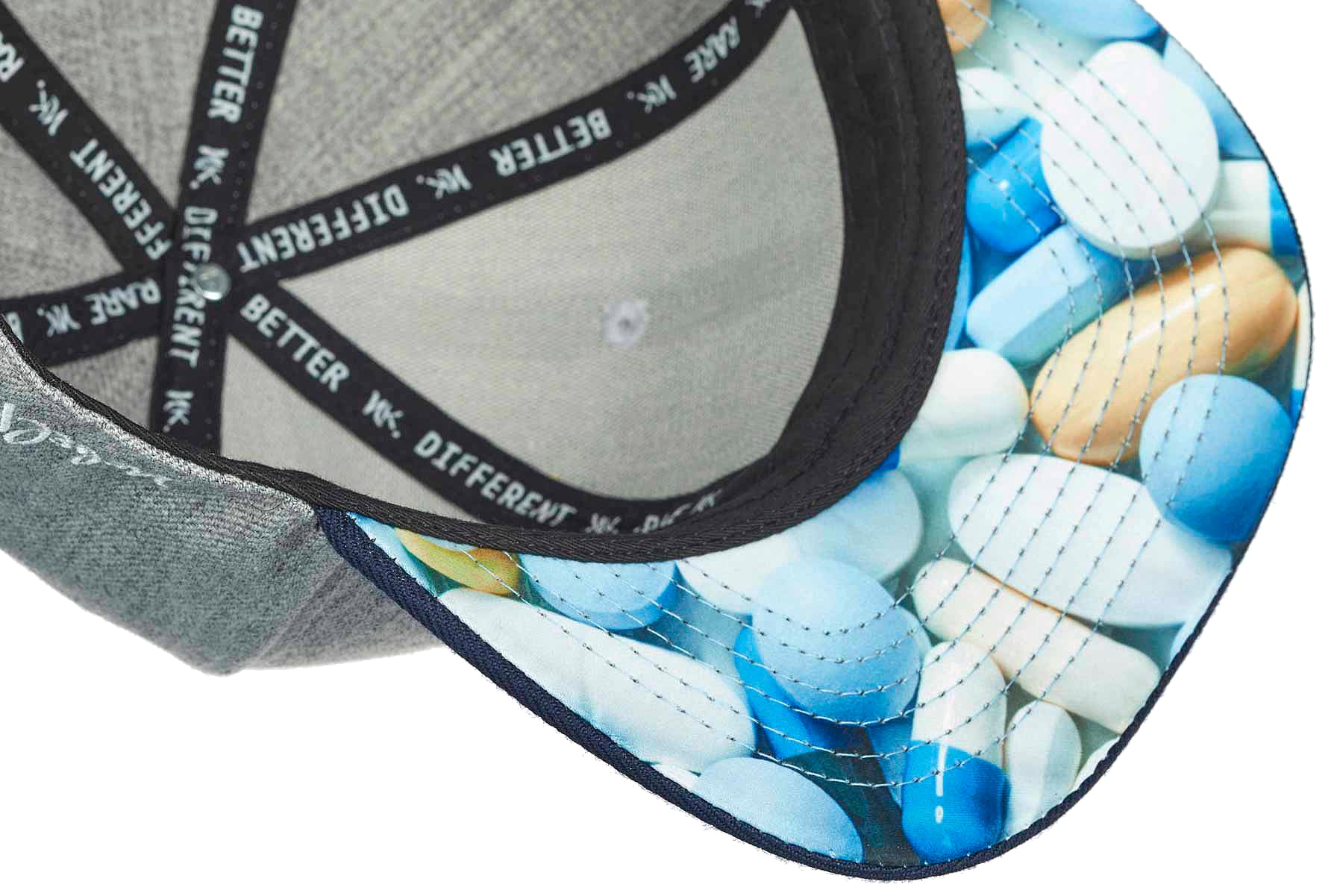 Nebelkind Casquette Snapback-Hommes Femmes The Weird Gris, Taille Unique onesize, Taille réglable, Unisexe, Style Streetwear, Casquette de Baseball avec visière Droite, Retro