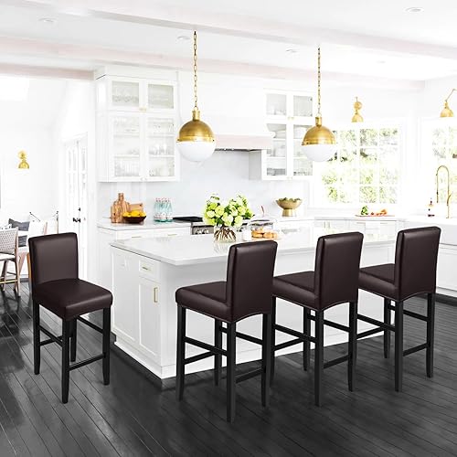 Miniatura 2 de Fundas para taburete de bar, elásticas, impermeables, de poliuretano, extraíbles, lavables, fundas para sillas de taburete de bar, funda para silla