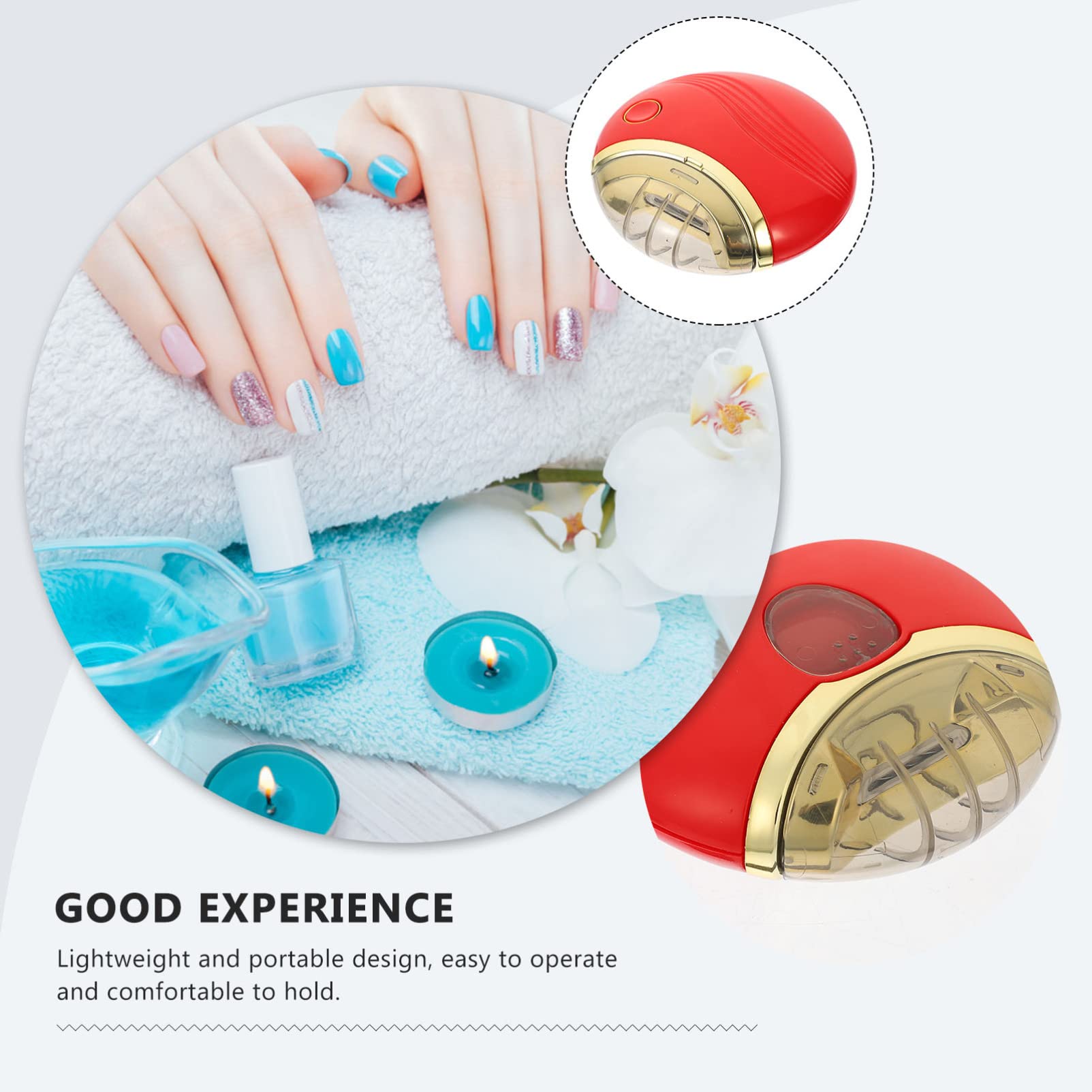 MAGICLULU 3juegos Cortauñas Eléctrico Portátil Para Manicura y Pedicura Herramienta De Uñas y Práctica Para Adultos y Diseño y Ergonomía
