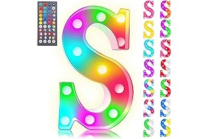 Pooqla Light Up Letters with Remote - The Ultimate Party and Home Decor Enhancer