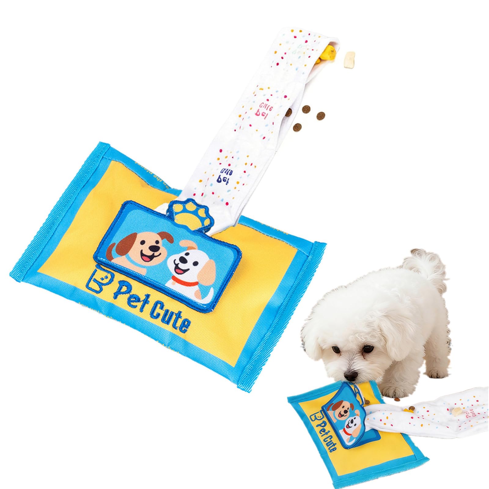 Dog Snuffle Toy Tissue Box Style Interactive Puzzle Sniffing Toy