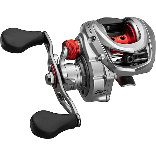 Lew's Laser MG Speed Spool SLP Baitcast Fishing Reel, Graphite Frame, 8 Bearing System with Stainless Steel Double Shielded Ball Bearings