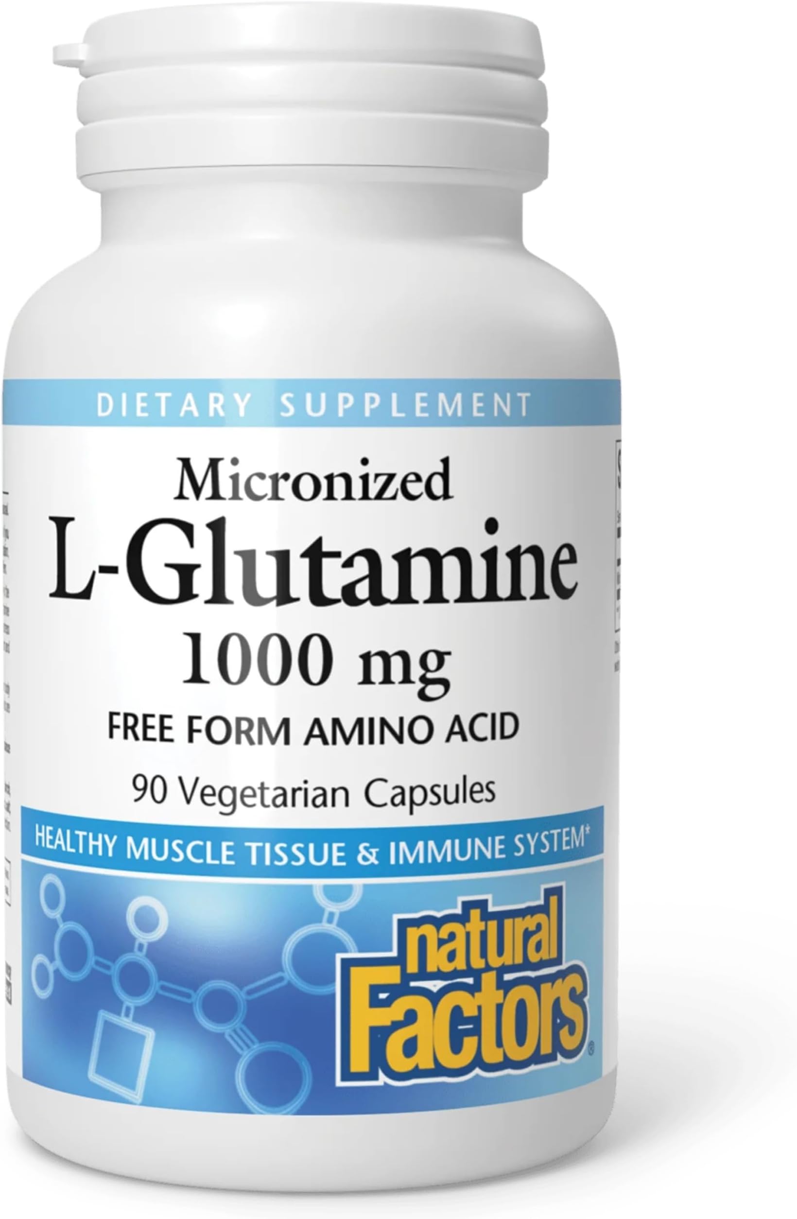 Natural Factors Micronized L-Glutamine Free Form Amino Acid (1000 Mg)