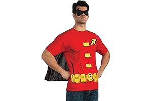 Rubie's Costume Men's Batman T-Shirt With Cape and Mask