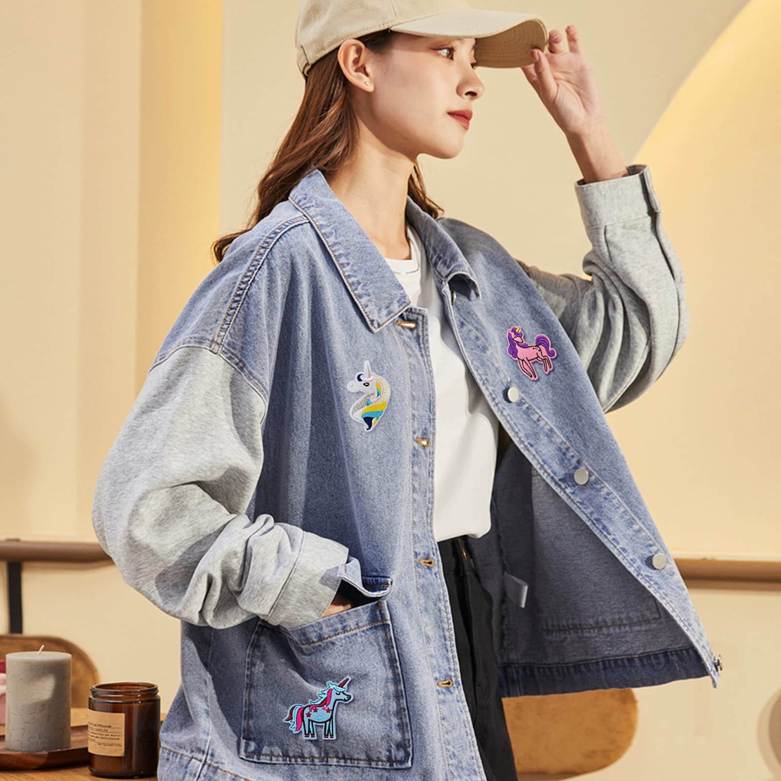 Toppe Termoadesive Unicorni - 12 Pezzi, Per Magliette, Zaini, Jeans, Fai Da Te - Foto 4