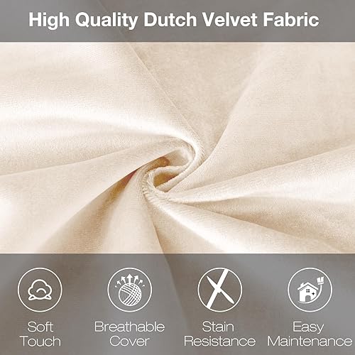 Vista 4 de Puf extra grande: puf de espuma viscoelástica de 5 pies para adultos/niños, puf con rellenos, tela de piel sintética suave, terciopelo holandés, Grey