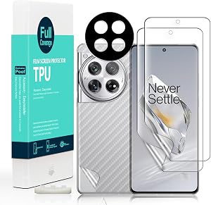 Ibywind for Oneplus 12 5G Screen Protector,2-Pack,Hydrogel Film with Camera Lens Protector,Easy Installation Tool,Bubble-Free,Fingerprint Unlock Compatible,Anti-Shatter,Anti-Scratch
