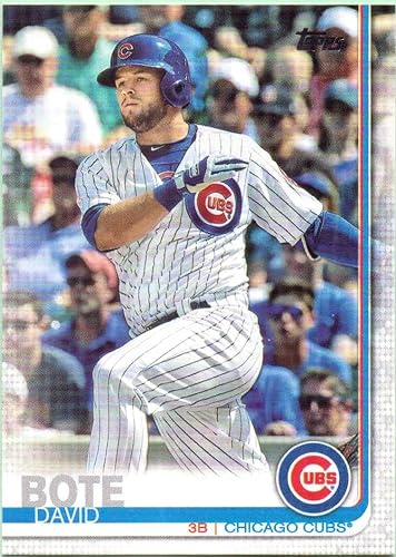 David Bote 2019 Topps Baseball Card #86 - Chicago Cubs