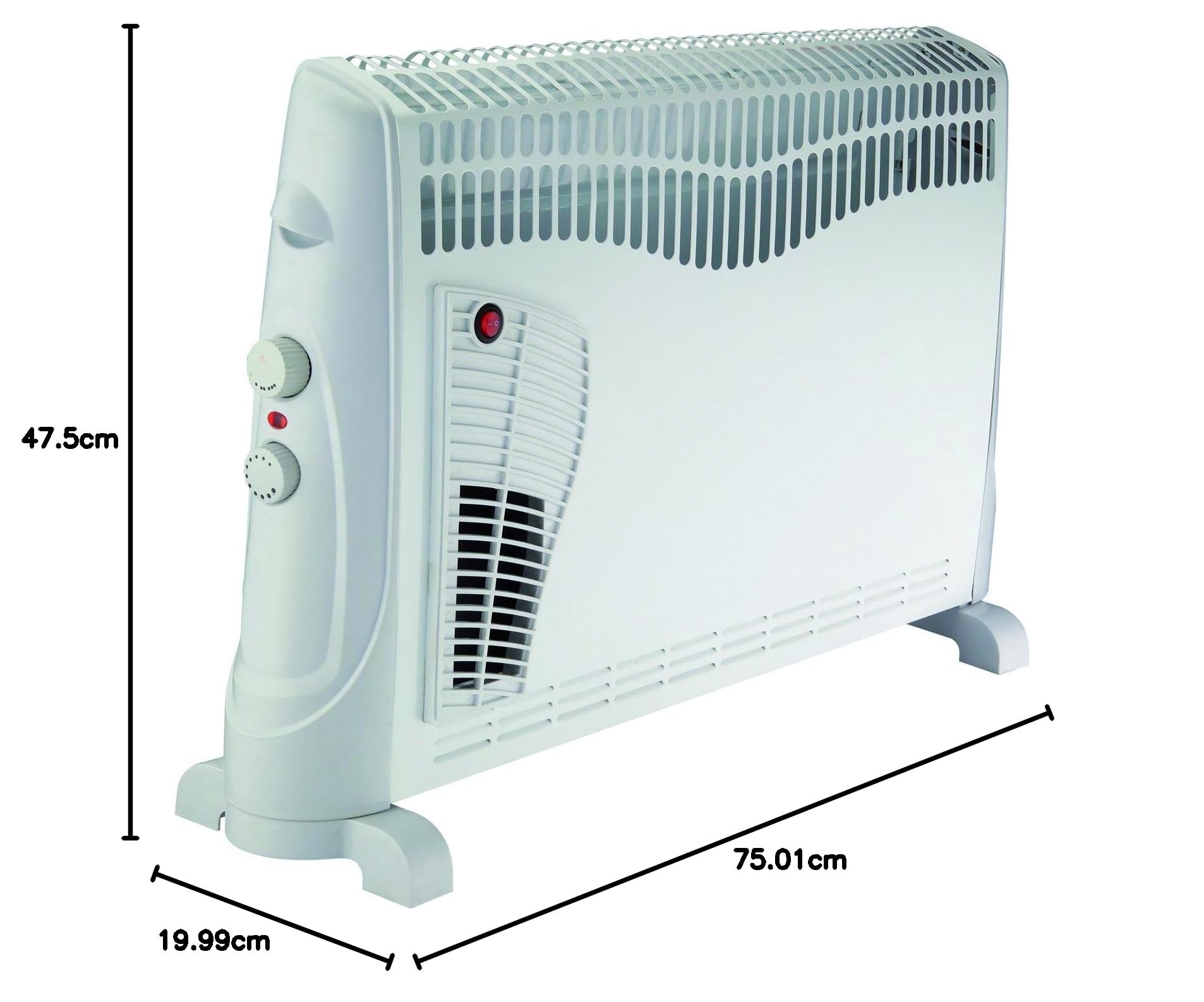 Drexon 743300 Convecteur mobile 2000 W avec turbo Blanc
