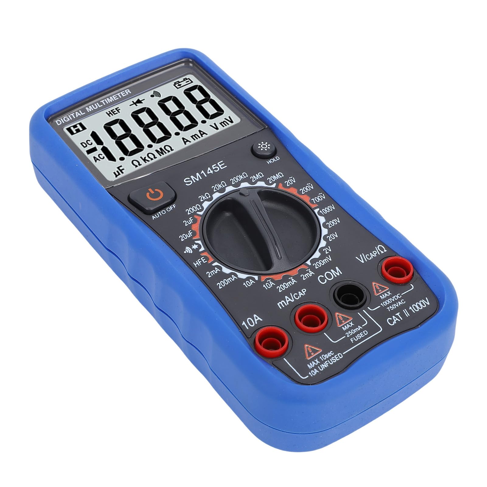 Multimetr cyfrowy Wyświetlacz LCD 4,5 cyfry 5 razy/s Uniwersalny tester Regulowany stojak