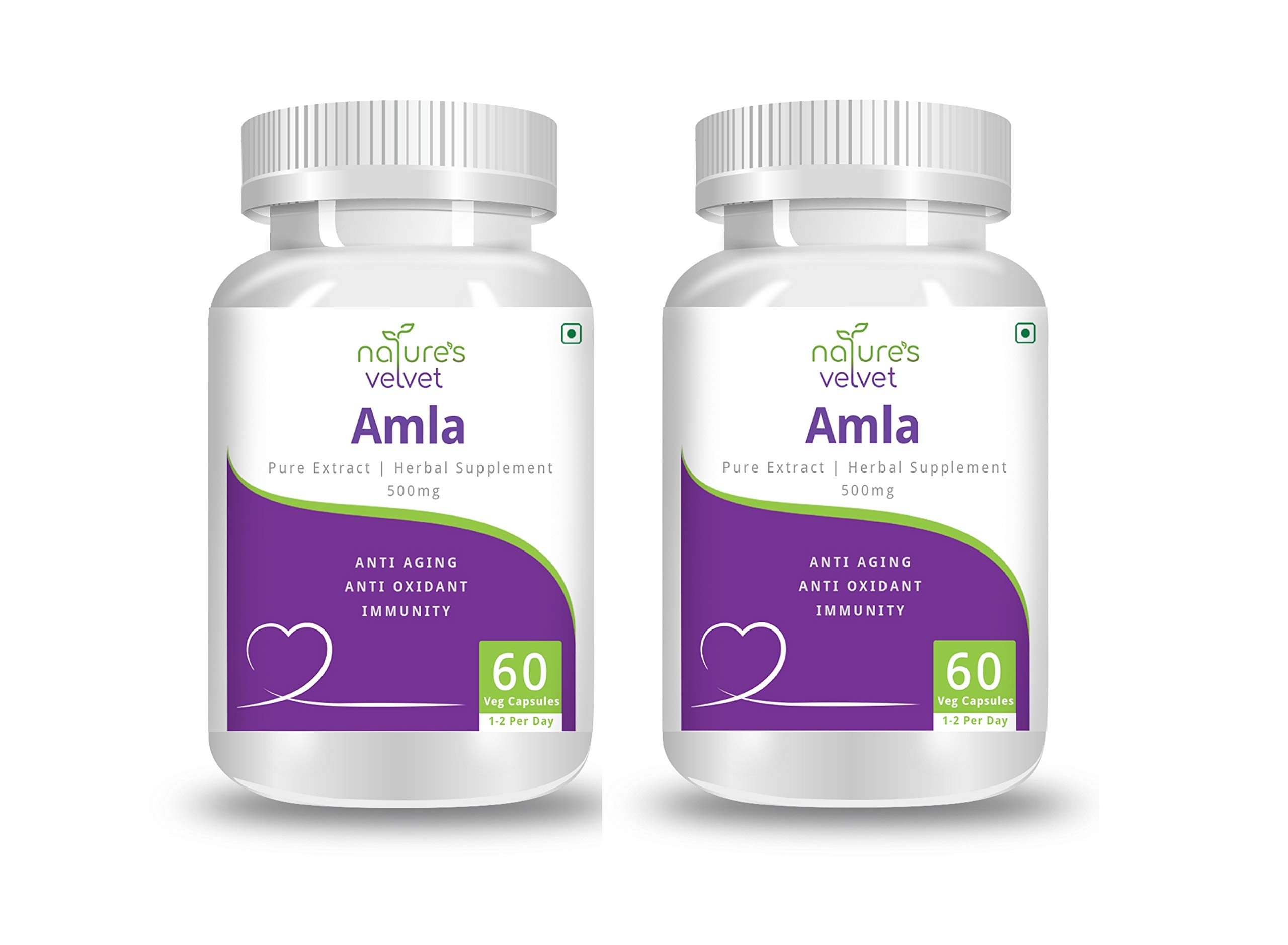 Natures Velvet Lifecare Amla Pure Extract 500mg, 60 Veggie Capsules - Pack of 2 (B07TZHSPGQ) Amazon Price History, Amazon Price Tracker