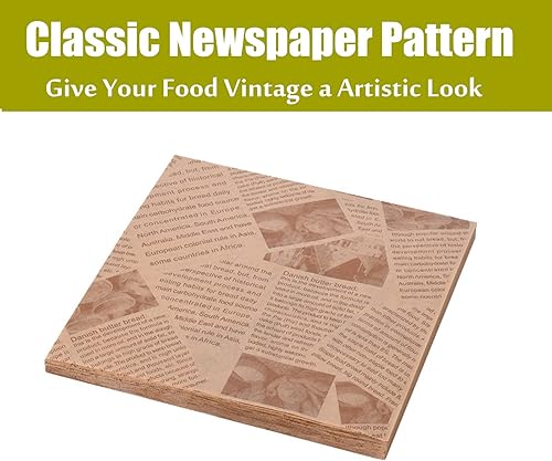 Miniatura 6 de 100 piezas de papel pergamino, papel de cera, forros para cestas de alimentos, papel de envoltura de sándwich de alimentos, papel de pergamino para