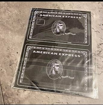 未使用品 AMEX センチュリオン ブラックカード会員専用 ネームタグ 非売品 印字可能！アメックス Amex センチュリオンカード ブラック