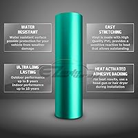 Vista 6 de Lámina adhesiva de vinilo plateado cromado satinado para automóvil con liberación de aire, sin burbujas, autoadhesiva, para despegar y pegar