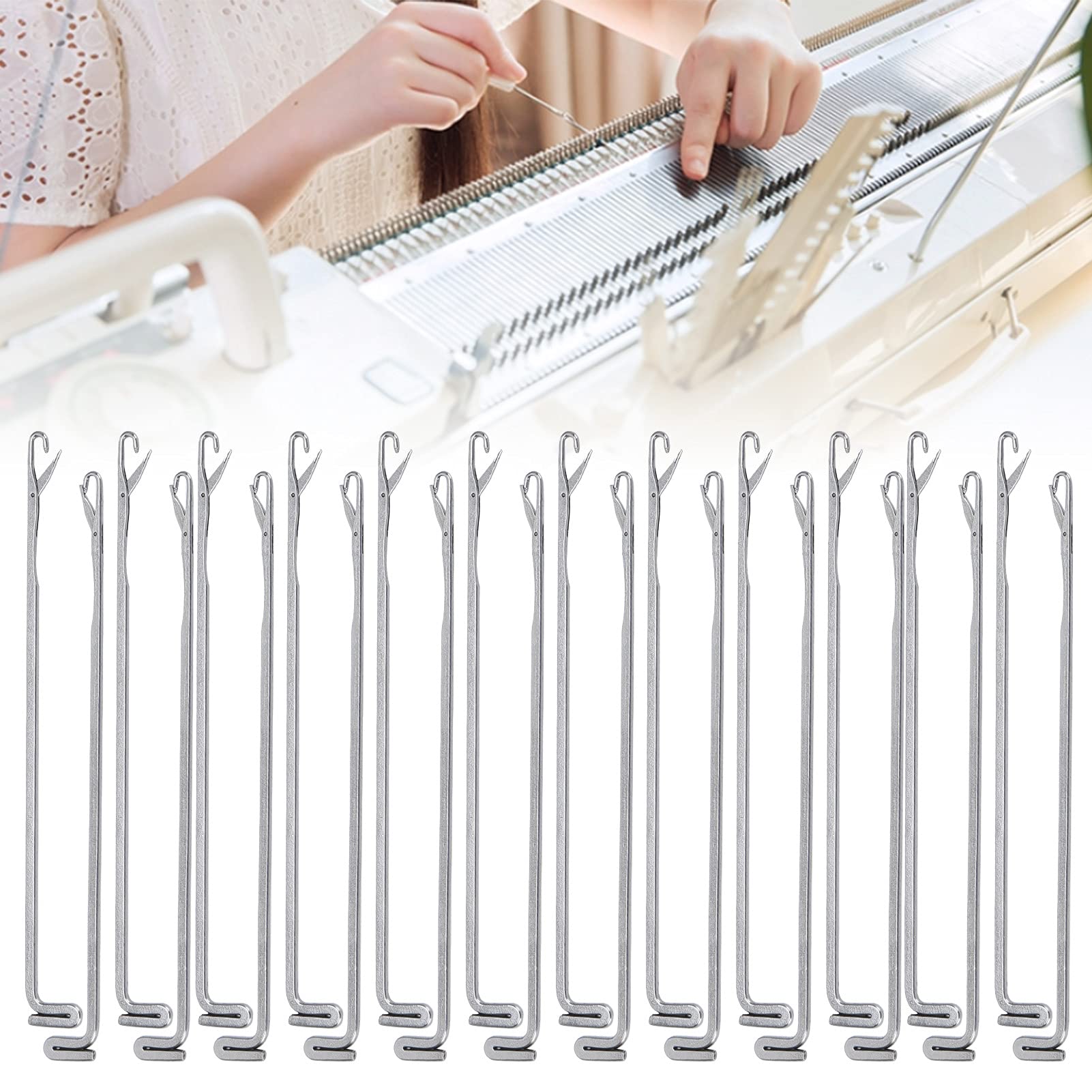 50 Pezzi in Acciaio per Macchine per Maglieria Aghi per Tessitura Accessori per Tessitori Adatti per KR830 KR838 KR850