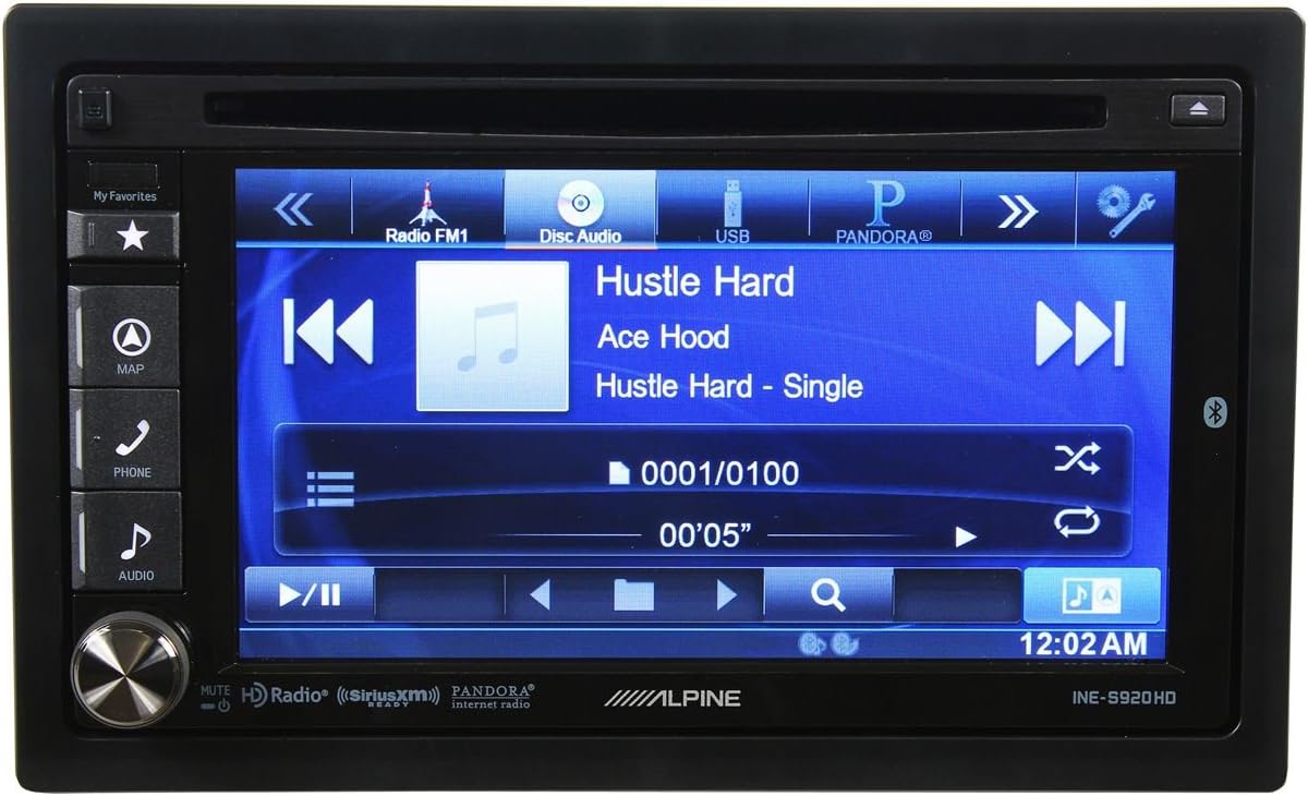 Alpine INE-S920HD - Alpine In-Dash 6.1" GPS Navigation Receiver with Bluetooth