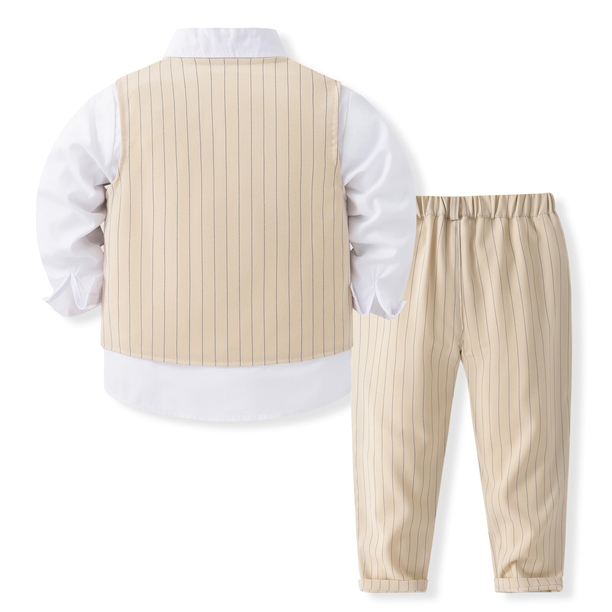 Kimocat Baby Jungen Kleidung Outfit Anzug Langarm Gentleman Smoking Weste Hochzeit Geburtstag Party Anzug