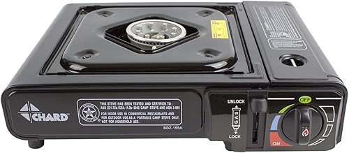 CHARD Estufa de campamento de butano de un solo quemador SBBCS85
