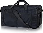 Fmeida 65L Foldable Travel Duffle Bag - Weekender Bags with Shoe Compartment for Men Women, 24" Sac de Voyage Femme Homme, Waterproof Gym Tote Overnight Duffel Luggage, Lightweight & Tear-Resistant