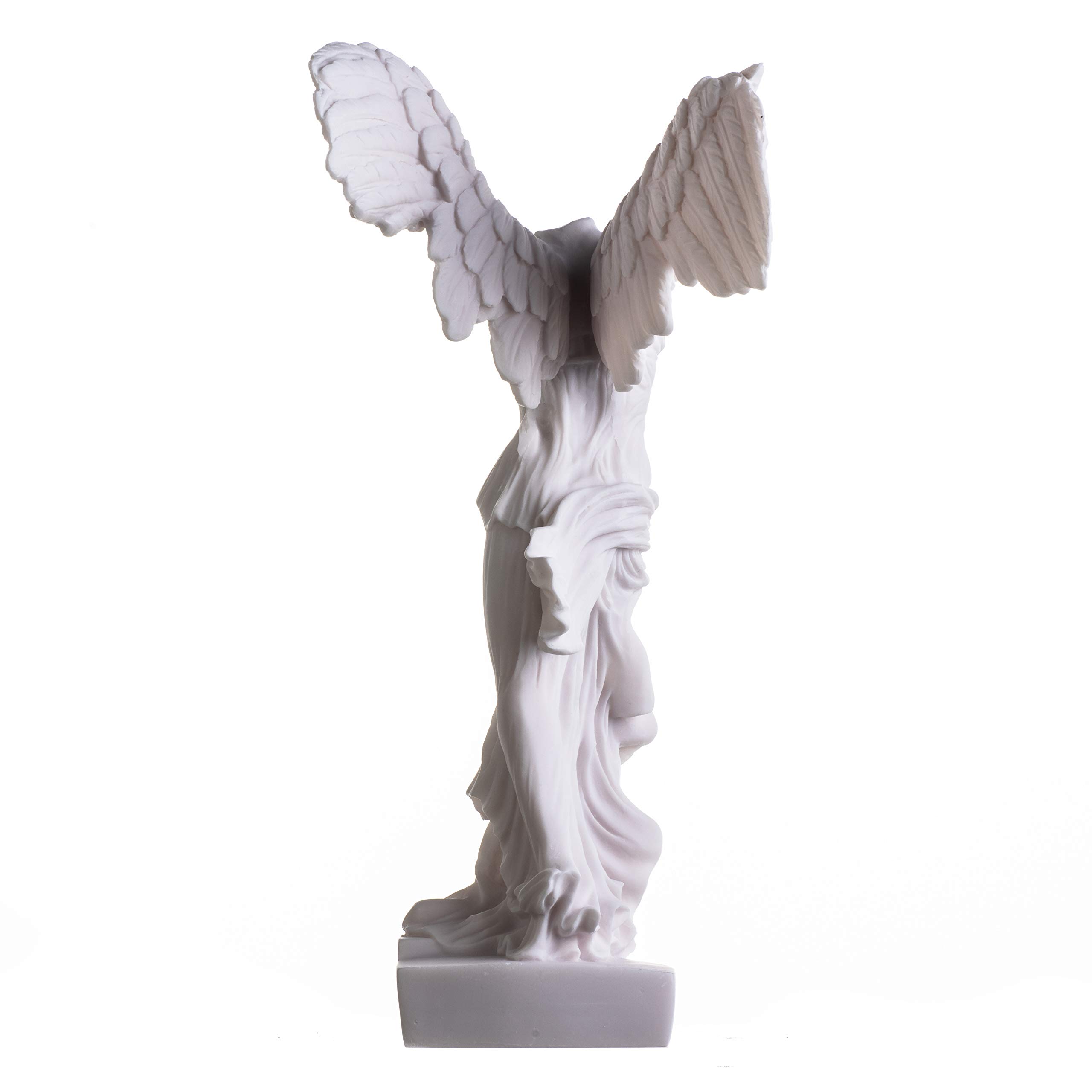 Statua Alata Vittoria di Samotrazia Alabastro Antiche Rovine Museo del Louvre Figura 35 cm