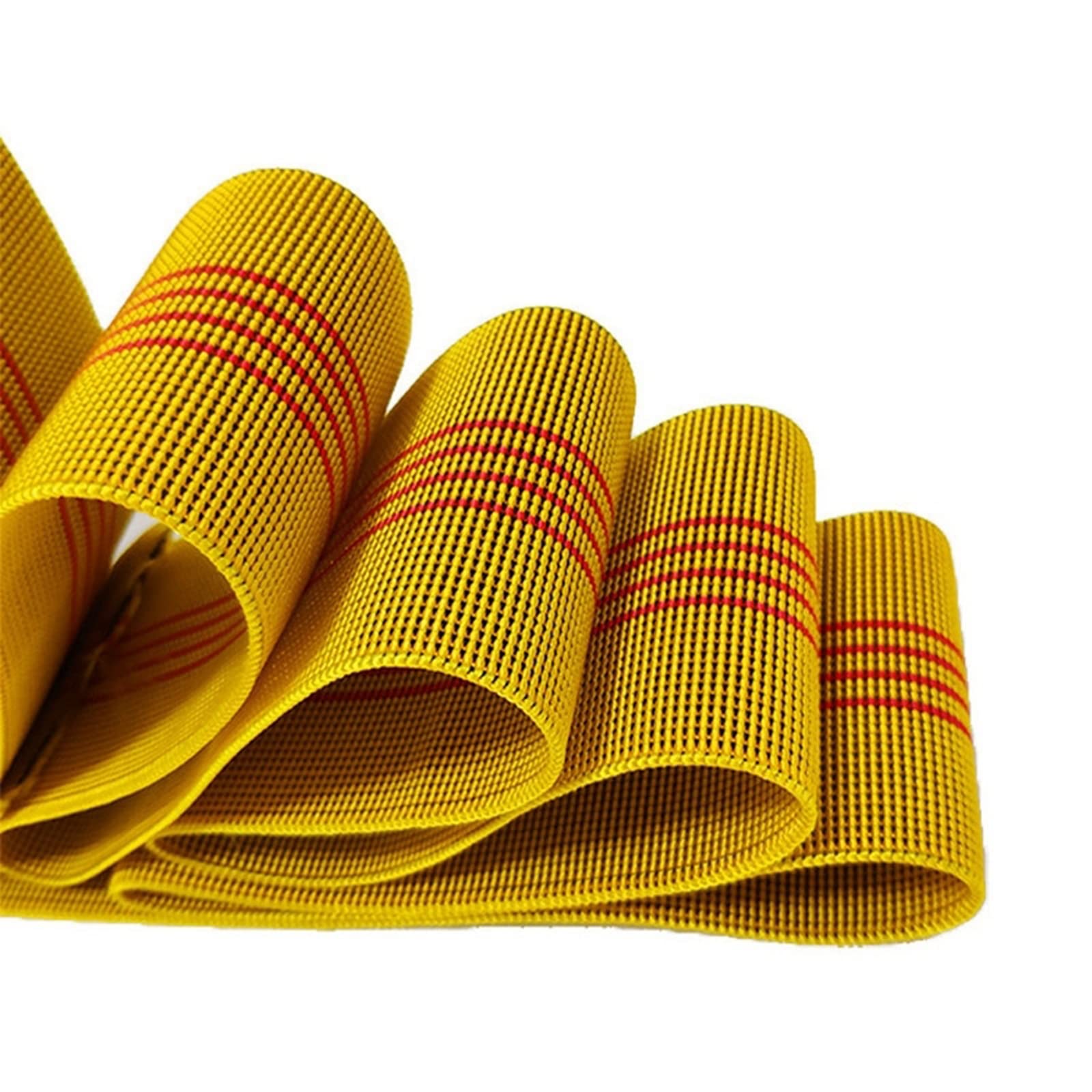 Nastro Elastico, Elastico for Cucire Cintura 33 Metri 7 cm di Larghezza Nastro Ispessito for divani materassi Vestiti Accessori(Yellow)