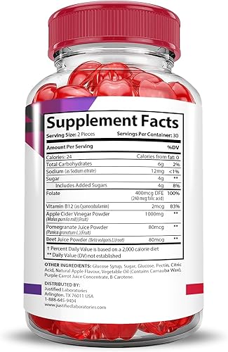 Miniatura 4 de Paquete de 2 gomitas Premier Keto ACV Premier Keto Gummies Advanced 1000 mg de vinagre de sidra de manzana formulado con jugo de granada y remolacha