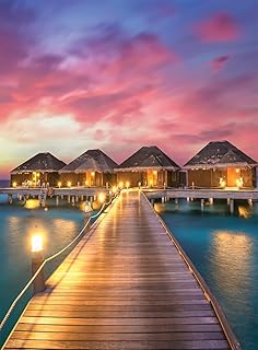 Buffalo Games - Maldives Bungalows - 1000 Piece Jigsaw Puzzle for Adults Challenging Puzzle Perfect for Game Nights - 1000 Piece Finished Size is 26.75 x 19.75