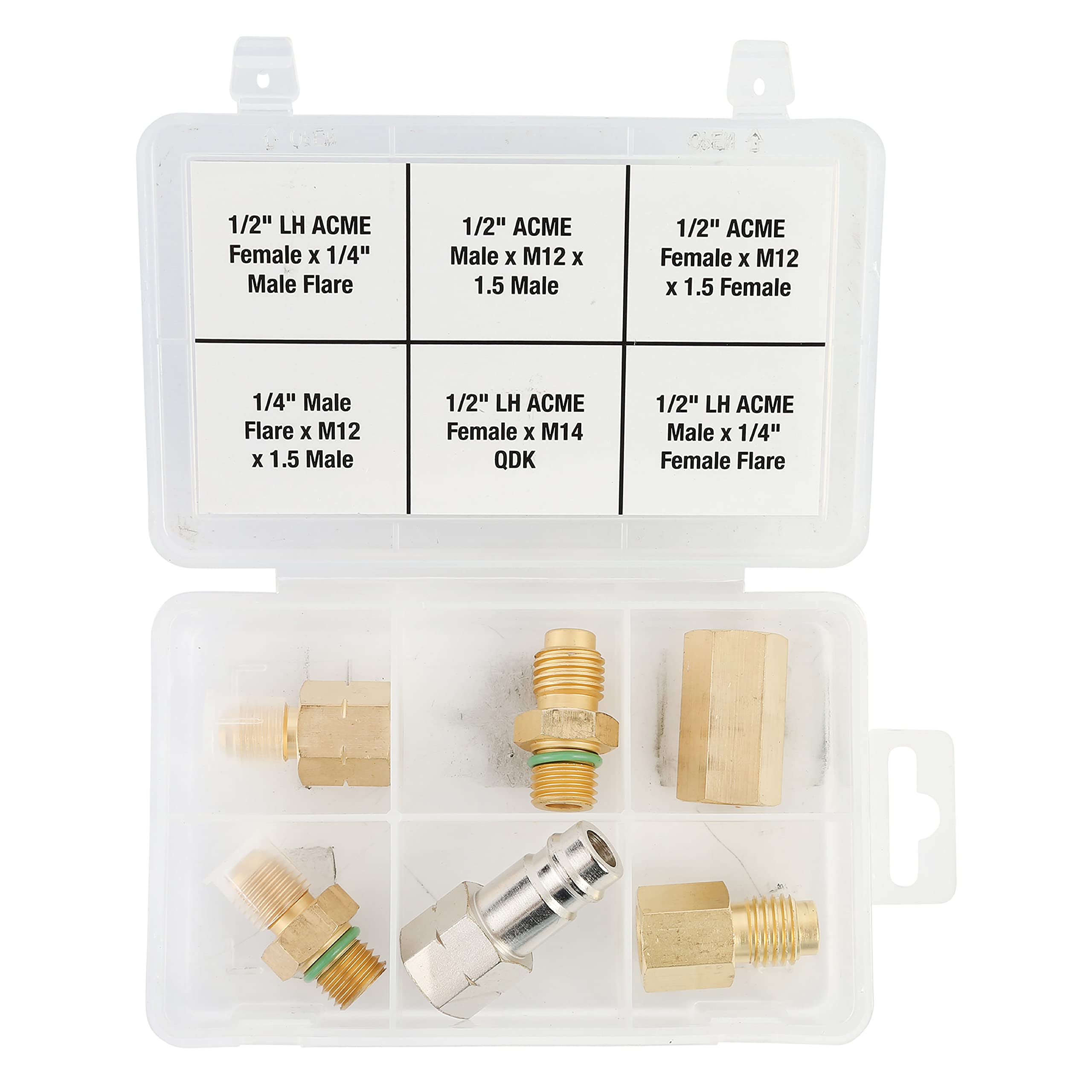 OEMTOOLS 25091 R1234YF Adapter Kit, 1234YF Adapters for 4 Port