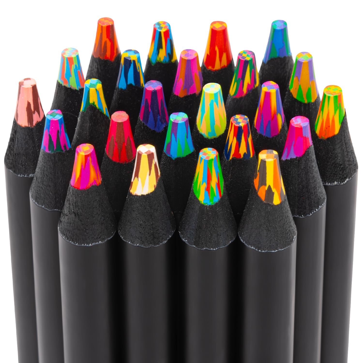 Maqhpu Arts and Crafts for Kids 24 Pieces Rainbow Pencils, Teenage Girls Birthday Presents