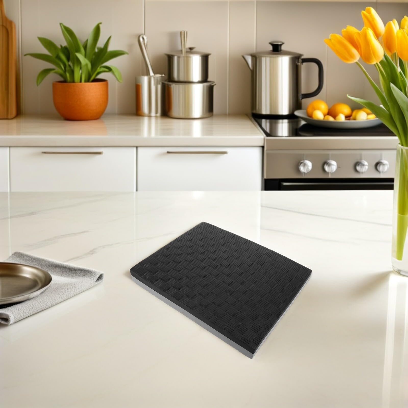 Tappetino Antivibrante per Frullatore 40x34x4 Cm in Eva Nero