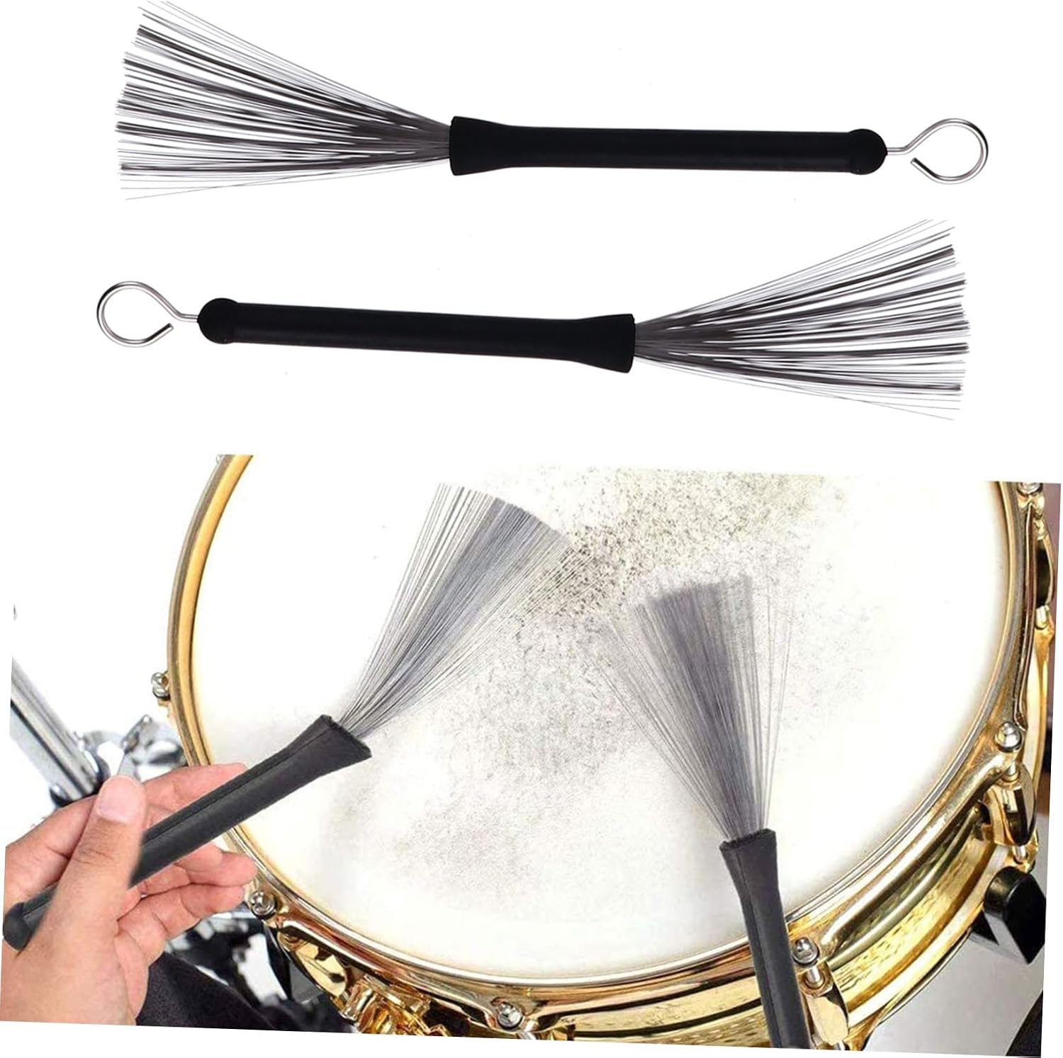 1set Drumsticks Brushes Set Drumstick Accessory Kit Jazz Drum for Musicians