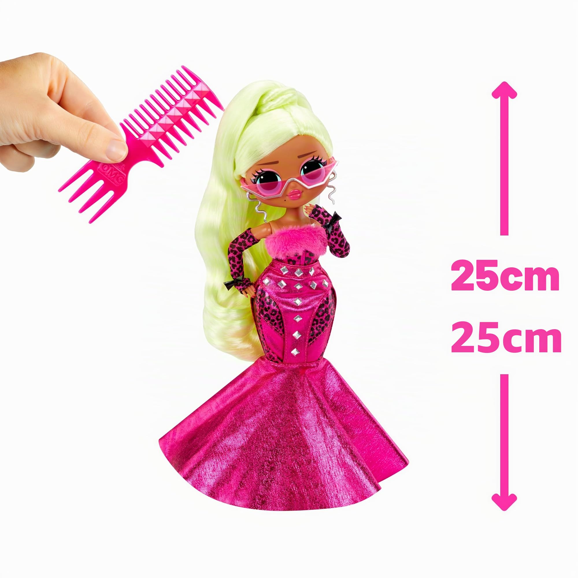 L.O.L. Surprise! Bambola alla moda OMG - Lady Diva - Con molteplici sorprese, tra cui abiti trasformabili e favolosi accessori - Età 4+