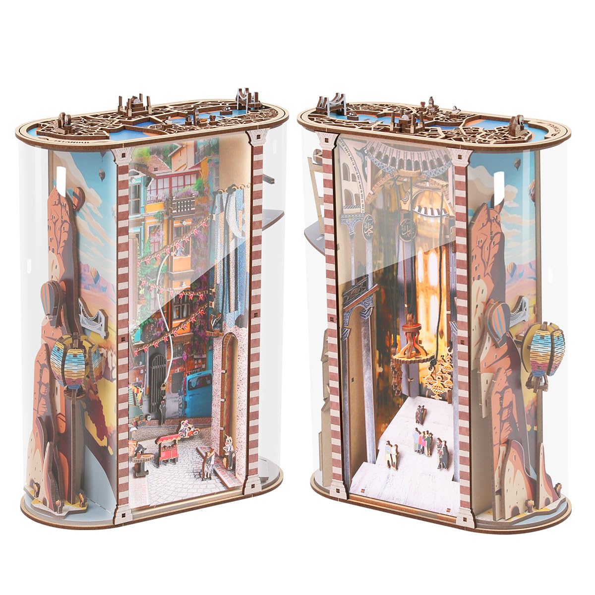 Scenery in Istanbul DIY Book Nook Kit for Adults, Booknook Miniature Dollhouse Kit, DIY Book Nooks Shelf Insert, Tiny House & Dollhouse Building Kit