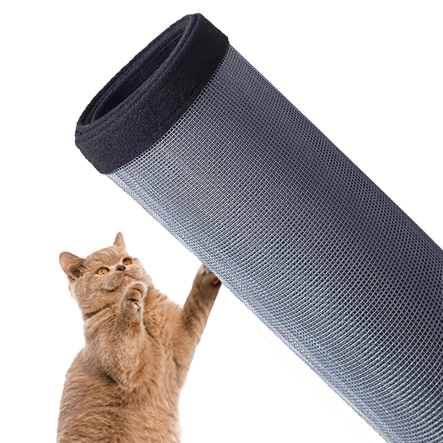 Cat Window Guard Balcony Nets,Window Screen Mesh Protection for Cats Safety,Fly Screen Mosquito Net Anti-Scratch Insect Bites DIY Size (60x100cm,A)