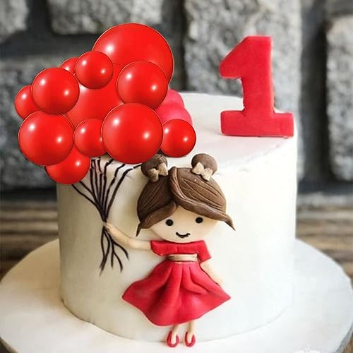 Miniatura 53 de Rsstarxi 30 piezas de bolas de burbujas para decoración de tartas, bolas de espuma, mini globo para cupcakes, decoración de bricolaje para baby Oro