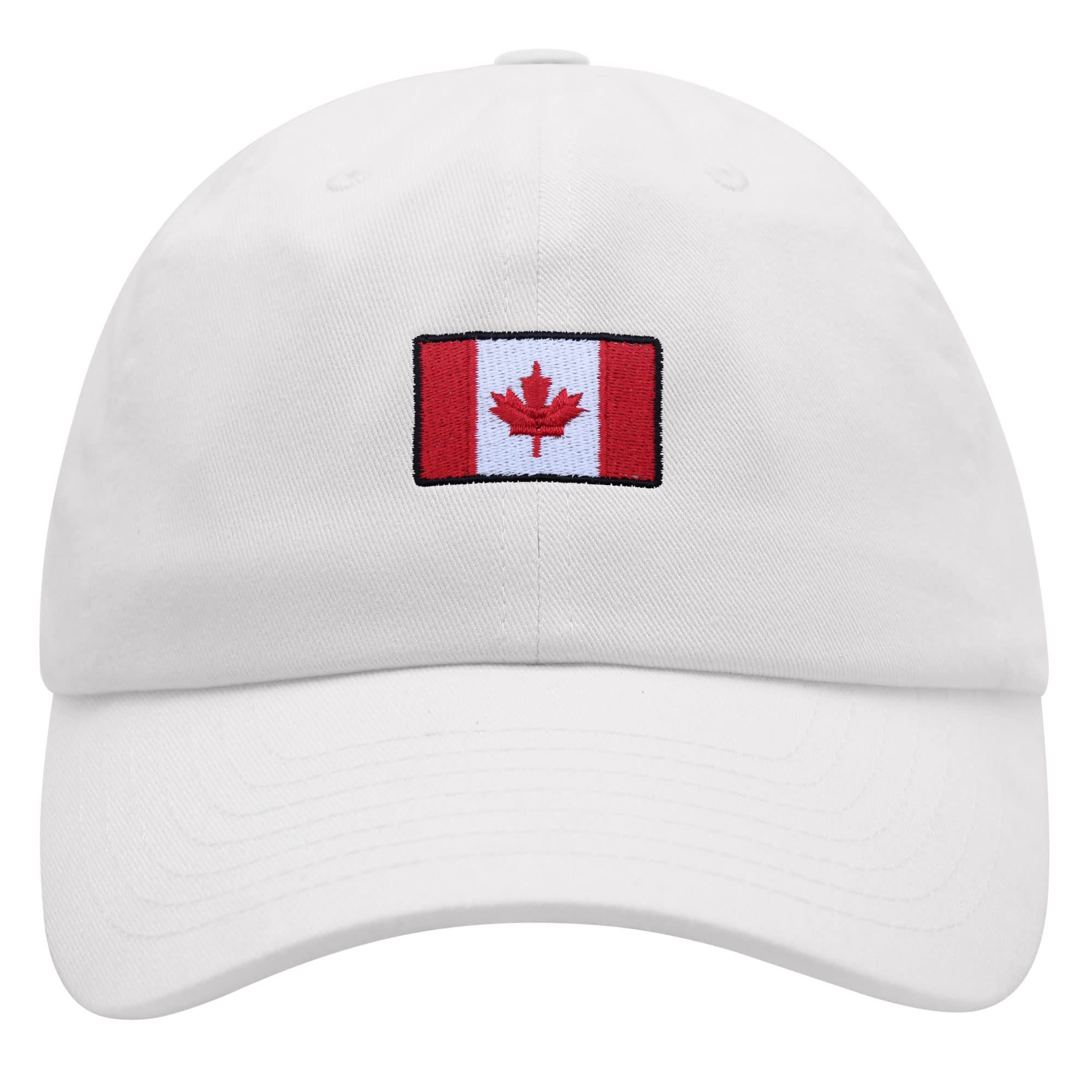 JPAKCanadian Flag Premium Dad Hat Embroidered Cotton Baseball Cap Canada Logo