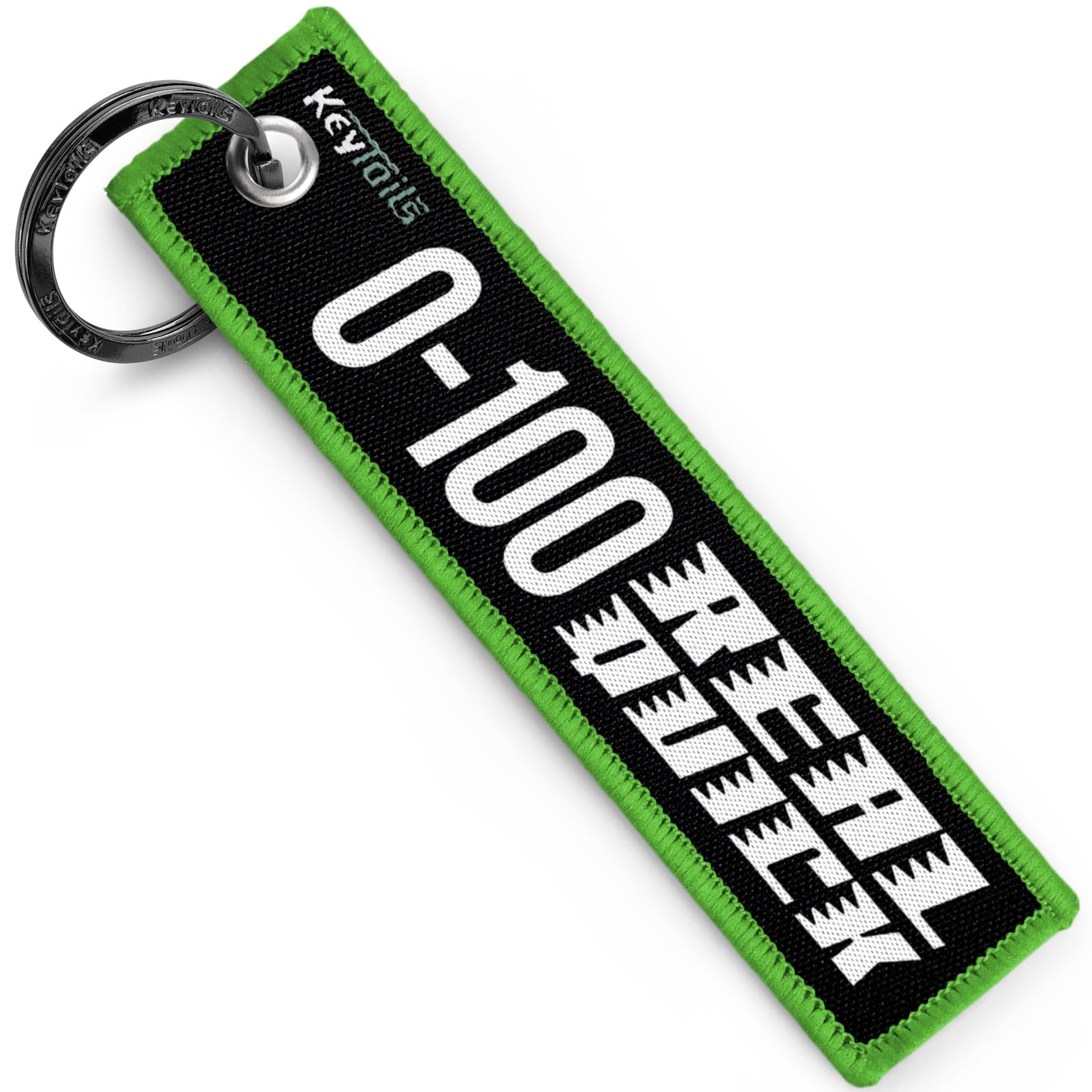 KEYTAILS Keychains, Premium Quality Key Tag for Motorcycle, Car, Scooter, ATV, UTV [0-100 Real Slow Quick]