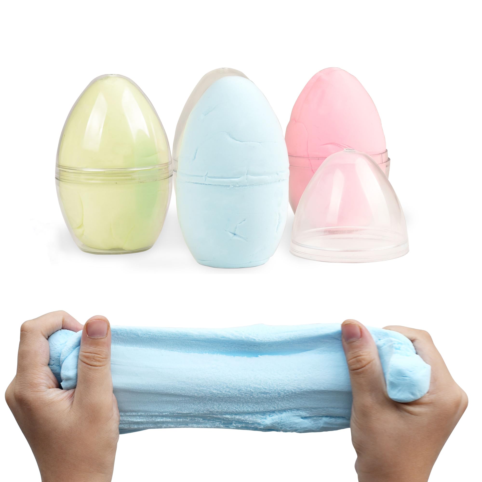 BOHS Evermold Floating Clay Egg Set - Softens After Playing in Water, Water Floating - Ideal for Easter Day Gifts & Party Favors,3pcs