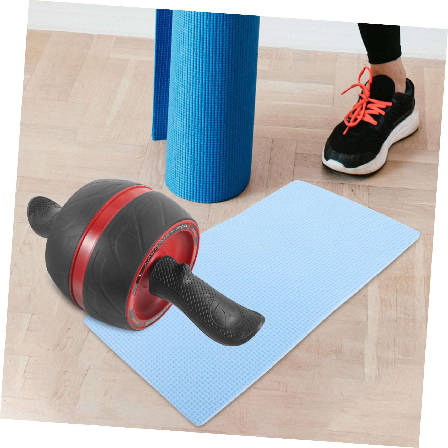 equipo de ejercicio rueda de rodillo de ejercicio equipo de gimnasio maquinas gym material gimnasio equipo de entrenamiento rueda de rodillos de fitness abdominales Grey