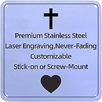 Vista 11 de Placa de identificación de metal grabada personalizada, placa de nombre personalizada, placas de grabado láser personalizadas de metal cepillado